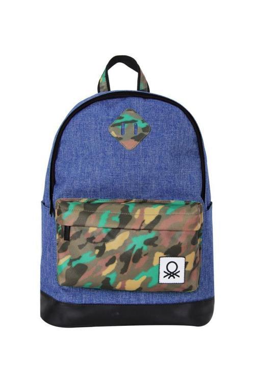 Okul Sırt Çantası Lacivert Kamuflaj