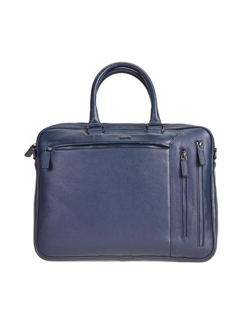 Erkek Hakiki Deri Evrak Çantası Lacivert 6883