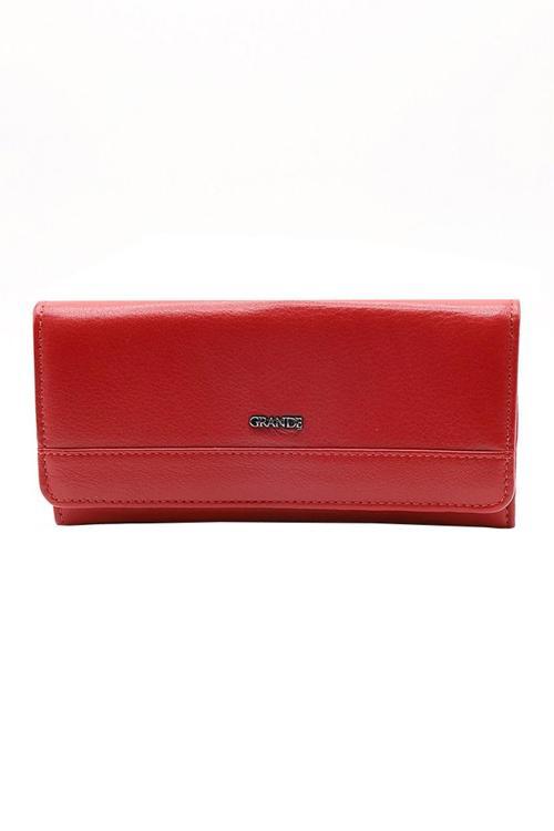 Hakiki Deri Kadın Cüzdan Kırmızı 2615