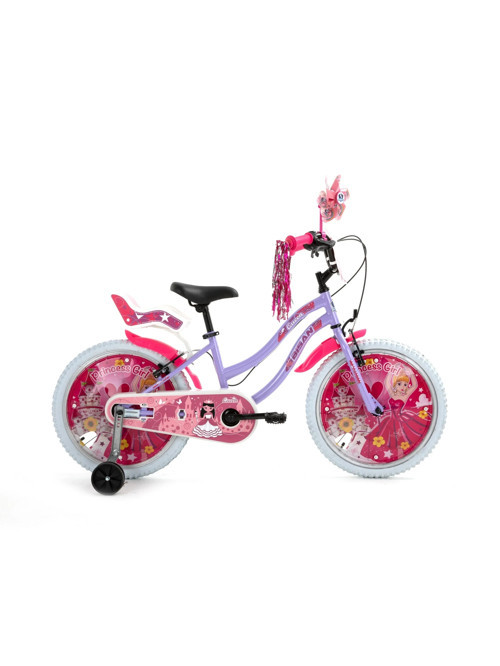 QUEEN KIZ ÇOCUK BİSİKLETİ 30CM V 20 JANT METALİK LİLA PEMBE