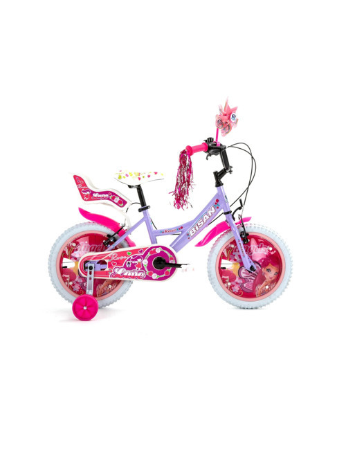 ROSE KIZ ÇOCUK BİSİKLETİ 26CM V 16 JANT METALİK LİLA PEMBE