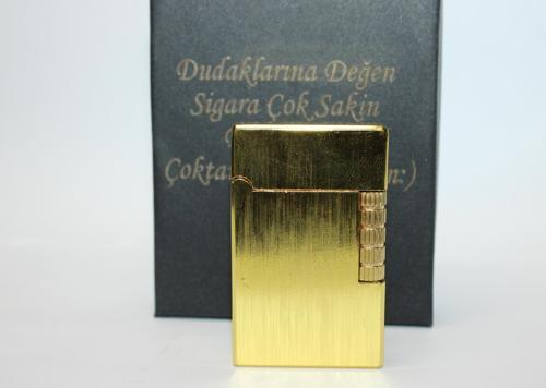 Kişiye Özel Dupont Tarz Çelik Gövde Çakmak (Gold)