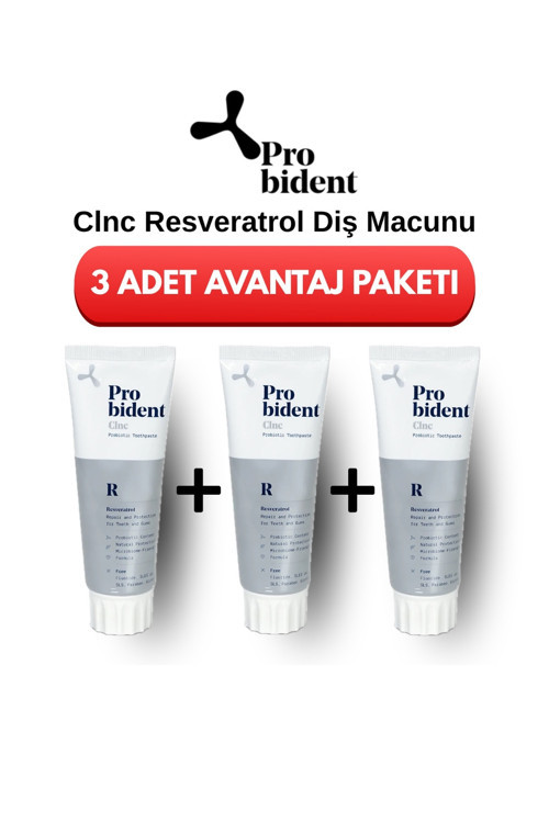 Clinic Doğal Yoğun Bakım Resveratrol Içeren Florürsüz Diş Macunu Anında Beyazlatıcı Etki - 3'lü Paket