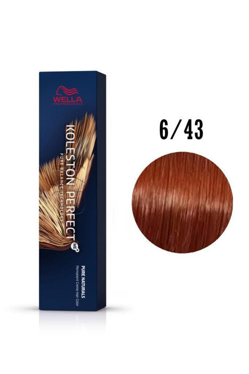 Koleston Perfect Me+ Tüp Boya 60 ml 6/43 Koyu Kızıl Kumral