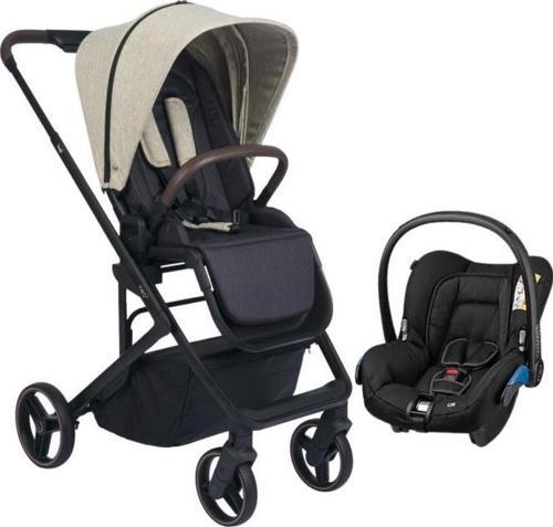 Neo 2 Beige Black Raven Travel Sistem Bebek Arabası