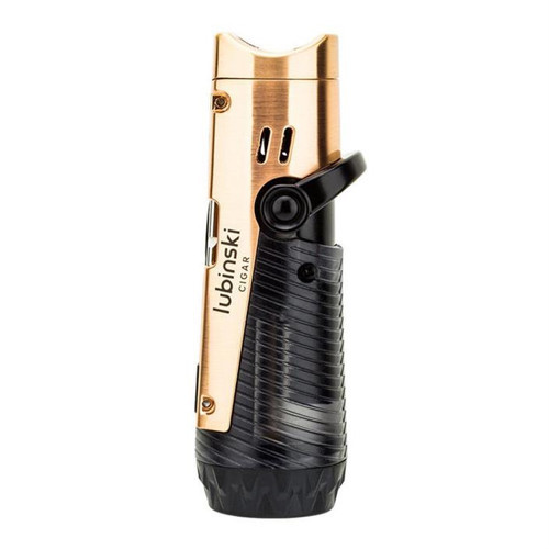 Lion İğneli + Delicili Tek Torch Puro Çakmağı Gold LB-166