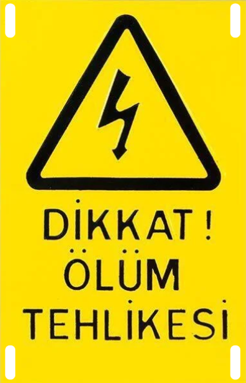 Activ Ölüm Tehlike Levhası ÖTL 23x15cm 10'lu Paket