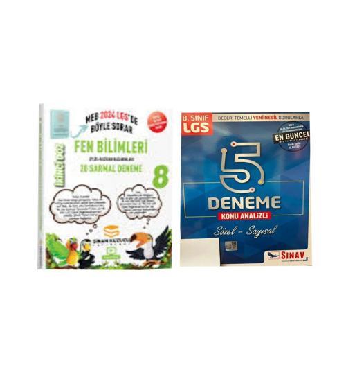 Sinan Kuzucu Yayınları Lgs Fen Bilimleri Sarmal Branş Denemeleri ( Ikinci Doz )+ Tüm Dersler 5 ' Li Deneme