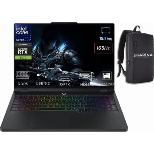 Legion 5 15IAX10 Intel Core Ultra 7 255HX 83F0008BTR-K030 48GB 1tb Rtx 5070 8gb W11PRO 15.1" Wqxga (2560X1600) OLED 165Hz 115W Taşınabilir Bilgisayar