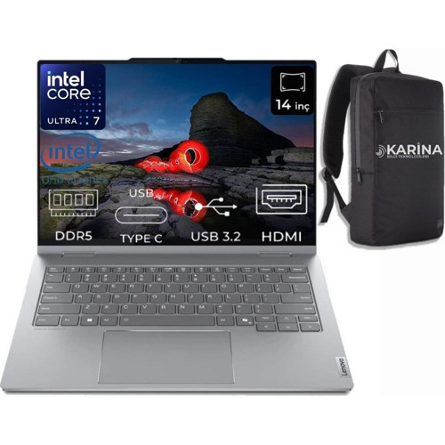 Thinkbook 14 2-In-1 G4 Iml Intel Core Ultra 7 155U 21MX002VTR-078 32GB 4tb Intel Graphics W11PRO 14" Wuxga Ikisi Bir Arada Notebook