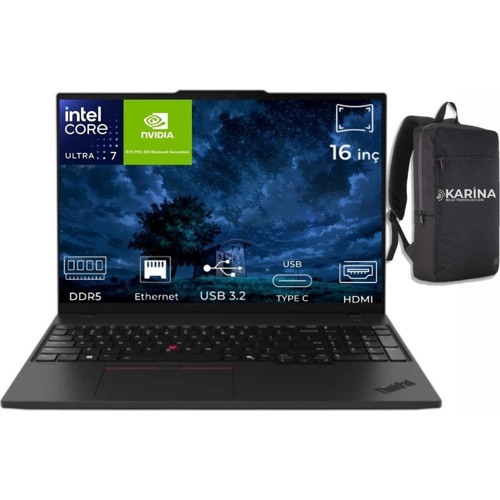 Thinkpad P16S Gen 4 Ultra 7 255H 21QV000ATX-K07 24GB 1tb Rtx Pro 500 Blackwell Generation 6gb W11PRO 16" IPS 60Hz Wuxga Taşınabilir Iş Istasyonu