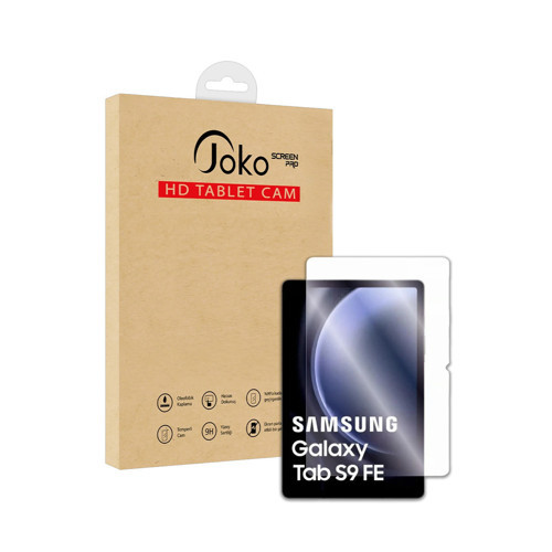 Samsung Galaxy X610 Tab S9 FE Plus 12.4 HD Tablet Cam Ekran Koruyucu - Şeffaf