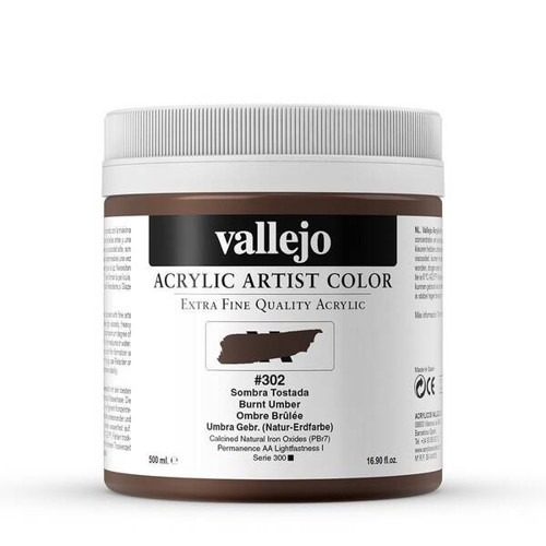 Artist Akrilik Boya 500Ml Seri 1 302 Burnt Umber