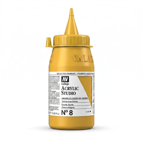 Studio Akrilik Boya Serisi 1 8 Yellow Iron Oxide