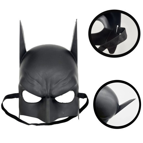 ETT7KN8 Siyah Çocuk Batman Maskesi Lastikli ELKCXMH