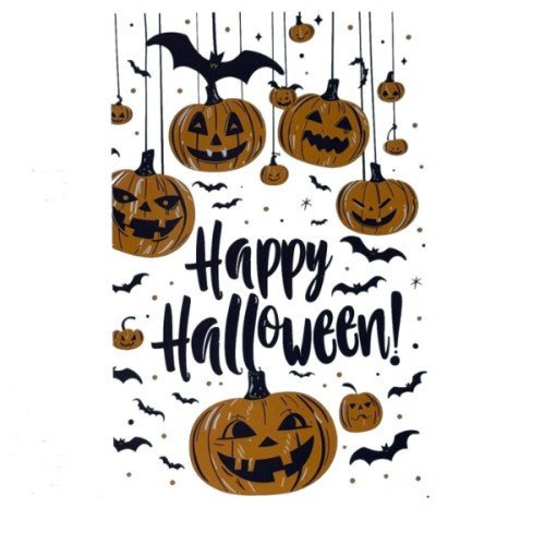 ETT7KN8 Halloween Temalı Balkabaklı Duvar Sticker Seti ELKCXMH