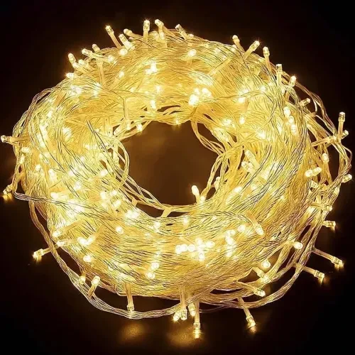 ETT7KN8 10m 60 LED Pilli 2 Kademeli Gün Işığı Şeffaf Kablo ELKCXMH