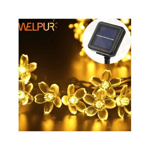 ETT7KN8 Solar Çiçekli Dekoratif 30 Led Bahçe Lambası ELKCXMH