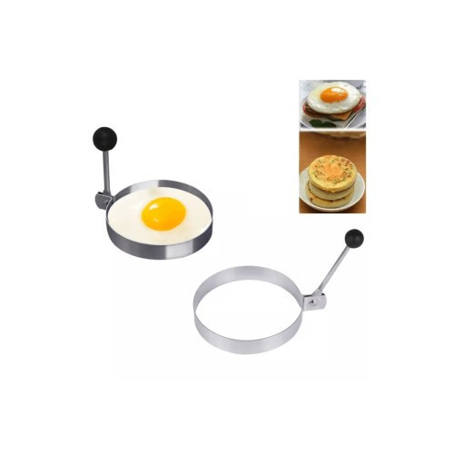 ETT7KN8 Metalik Yuvarlak Omlet, Yumurta ve Krep Kalıbı ELKCXMH