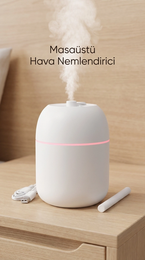 Hava Nemlendirici 220ml Buhar Makinesi Oda Ortamında Kullanılmak Üzere Uygun