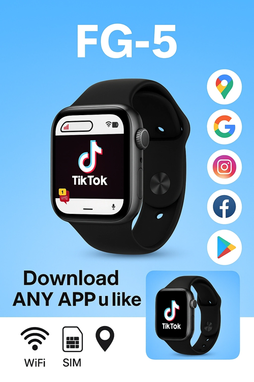 Akıllı Saat 5g Sım Destekli | Tüm Uygulamaları Yükleyebilme | Wifi Gps Fg-5