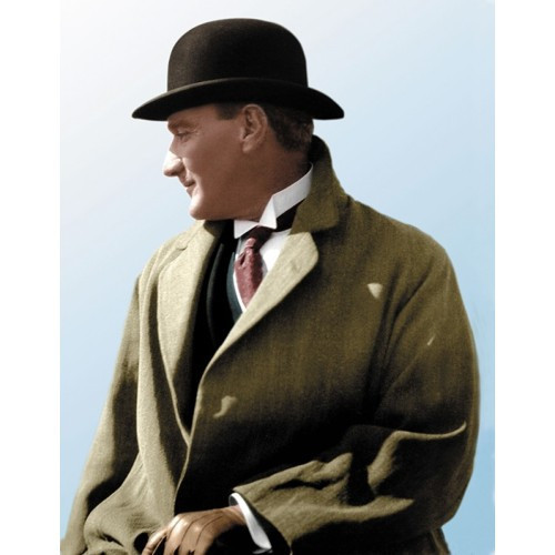 ETT7KN8 Siyah Renk Atatürk Şapkası ELKCXMH