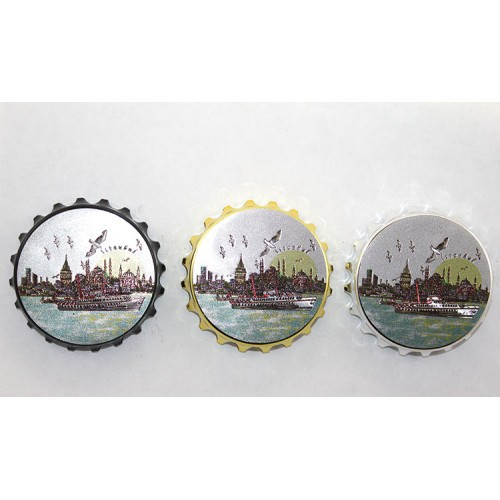 ETT7KN8 İstanbul Temalı Gazoz Kapağı Magnet - Model 1 ELKCXMH
