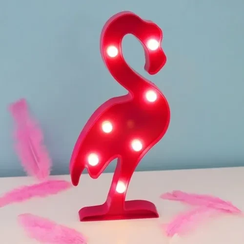 ETT7KN8 Led Işıklı Flamingo Gece Lambası ELKCXMH