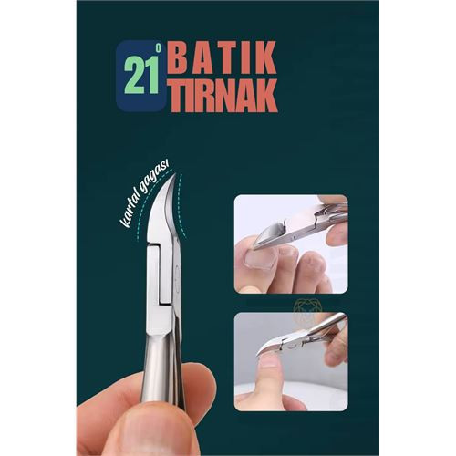 Tırnak Batık Makası Pedikür Makası Paslanmaz Çelik Profesyonel