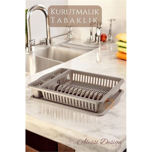 Bulaşık Durulama Sepeti Tabaklık Bulaşık Kurutmalık KAHVE Alessi 715438