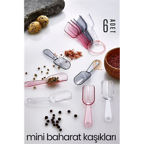 6 lı Şeffaf Baharat Kaşığı Camino Design 717505