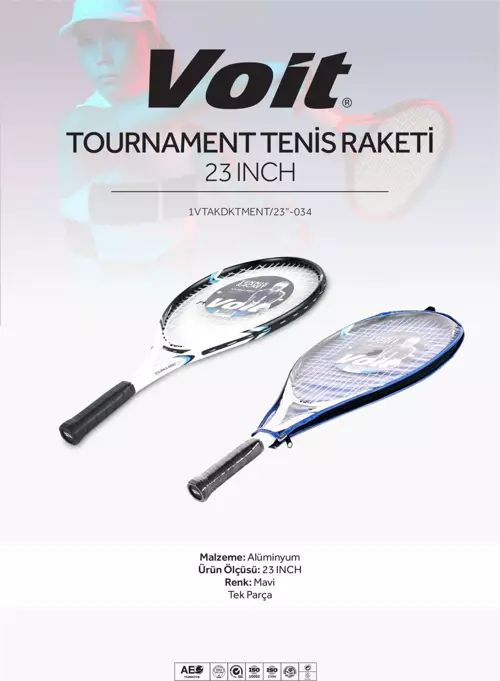 Tournament Pro Tenis Raketi 23 Inch Mavi