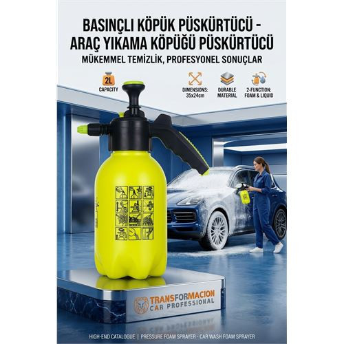 Basınçlı Köpük Püskürtücü - Araç Yıkama Köpüğü Püskürtücü Oto Yıkama Pompası K