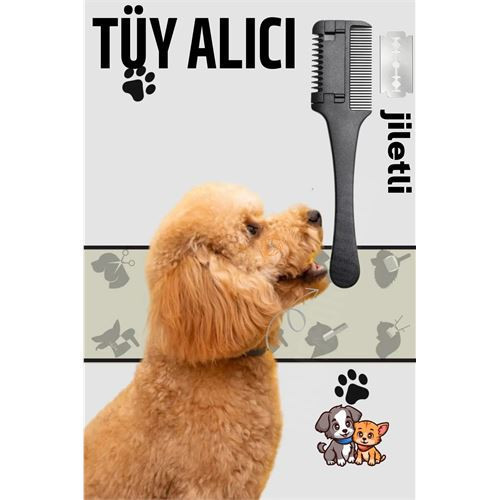 Kedi ve Köpek Jiletli Tüy Alma Tarağı