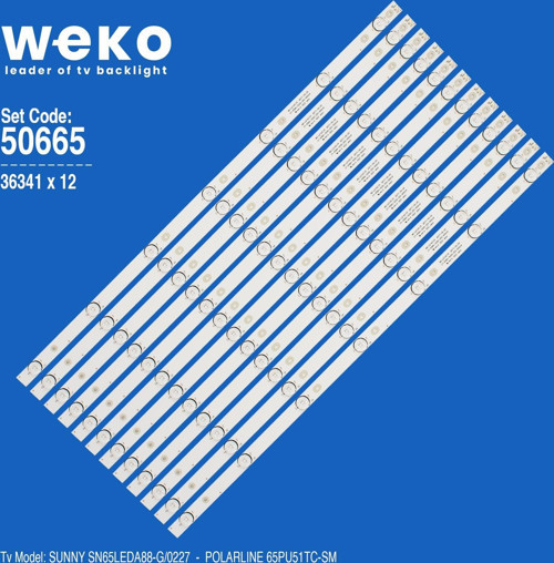 WKSET-5665 36341X12 MS-L2143 V3 12 ADET LED BAR