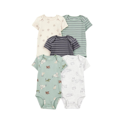 Layette Erkek Bebek Kısa Kollu 5'li Body 1T009410