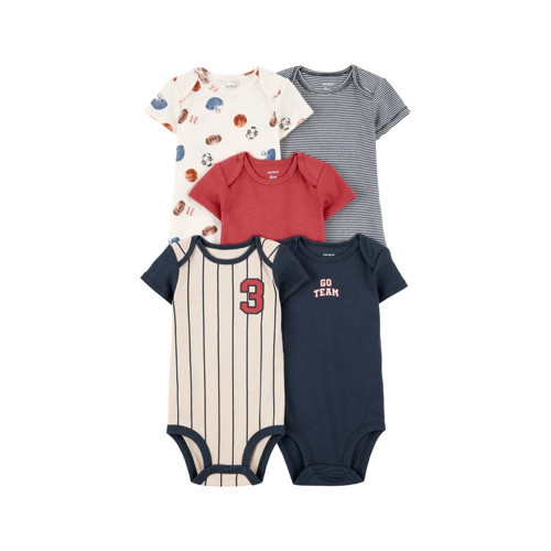 Layette Erkek Bebek Kısa Kollu 5'li Body 1T008810
