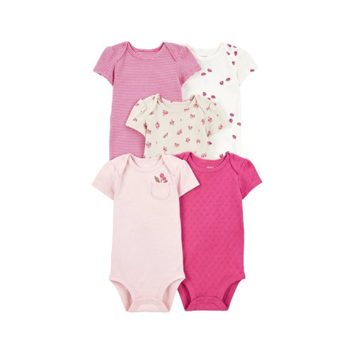 Layette Kız Bebek Kısa Kollu 5'li Body 1T010210