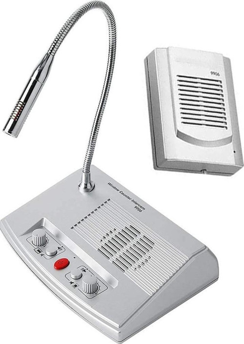 9906 INTERCOM ÇİFT YÖNLÜ VEZNE GİŞE MİKROFON SETİ