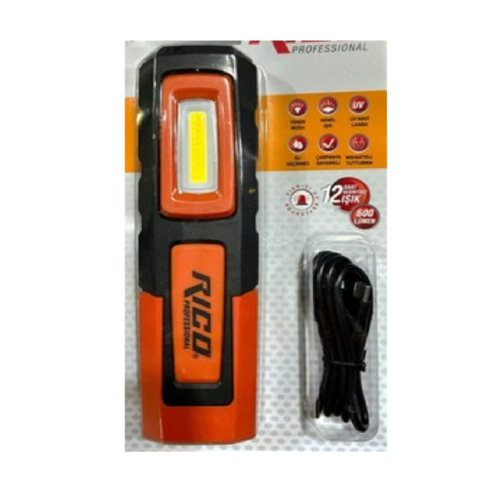 RC0031 600 Lümen LED Şarjlı El Feneri