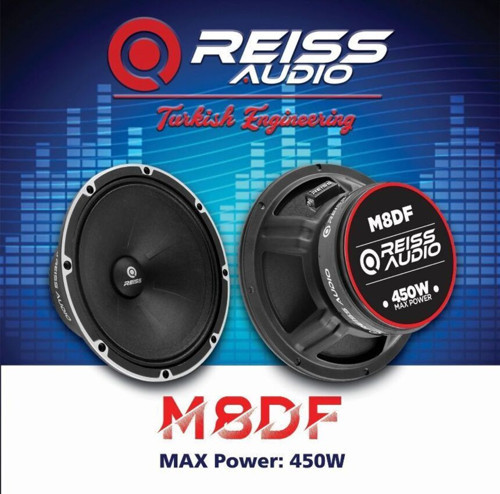 RS-M8DF-450W MAX-200W RMS-KALİTELİ-PROFESYONEL 20 CM MİDRANGE HOPARLÖR