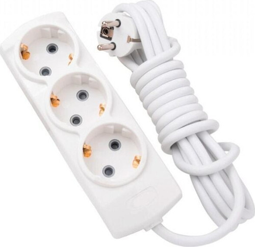 5 mt 3'lü Priz Topraklı Uzatma Kablosu