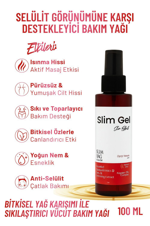 Slim Oil – Bitkisel Yağ Karışımı İle Sıkılaştırıcı, Nemlendirici Pürüzsüzleştirici Vücut Bakım Yağı