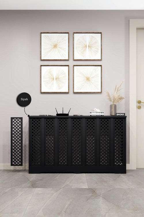 Dekoratif Petek Kaplama Modern Kalorifer Peteği Gizleme Ünitesi 11 Desen 9 Renk İç Ölçü 136 cm Dış Ölçü 140 cm
