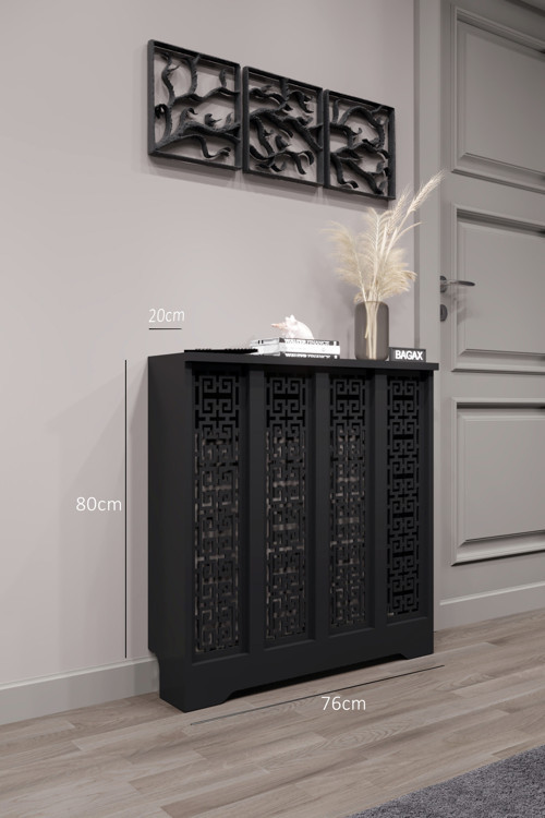 Dekoratif Petek Dolabı Kalorifer Peteği Kapatma Ünitesi Modern Tasarım İç Ölçü 76 cm Dış Ölçü 80 cm
