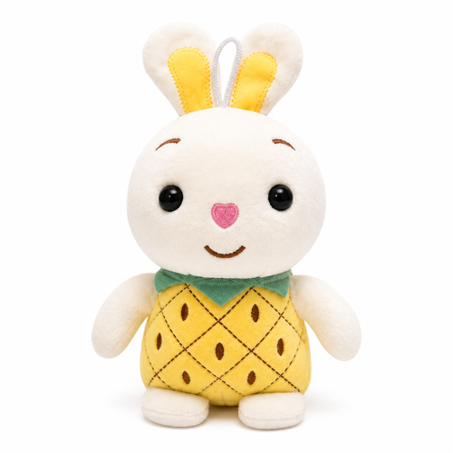 Oyuncak Peluş Tavşan Oyuncak – Ananas Desenli Yumuşak Sevimli Bunny (20 Cm)
