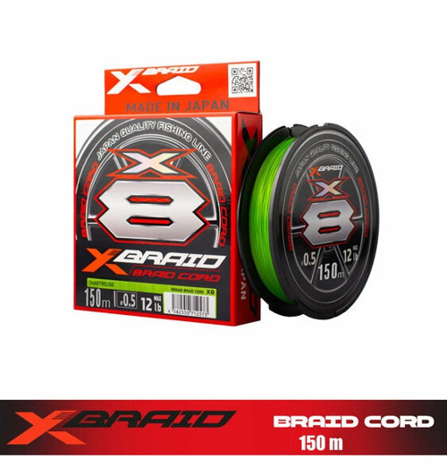 X035 BRAID CORD PE X8 150M 5,4KG 0.117MM FLUO GREEN AJI LRF İP MİSİNA