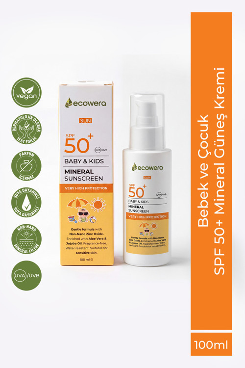 Baby & Kids SPF 50+ Bebek ve Çocuk Mineral Güneş Kremi 100 ml