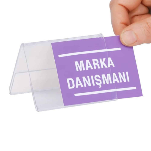 A Tipi Yatay Pleksi Föylük 8x5cm 100lü Paket