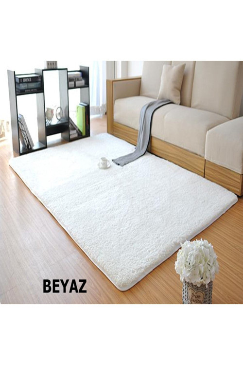 Dekoratif Peluş Halı Peluş Yolluk - Oturma Odası Halısı Salon Halısı Yolluk